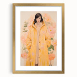 Maximalist Wall Art - Elegant Floral Portrait for Bold Home Decor