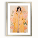 Maximalist Wall Art - Elegant Floral Portrait for Bold Home Decor