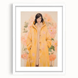 Maximalist Wall Art - Elegant Floral Portrait for Bold Home Decor