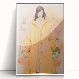 Maximalist Wall Art - Elegant Floral Portrait for Bold Home Decor
