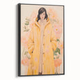Maximalist Wall Art - Elegant Floral Portrait for Bold Home Decor