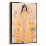 Maximalist Wall Art - Elegant Floral Portrait for Bold Home Decor