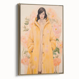 Maximalist Wall Art - Elegant Floral Portrait for Bold Home Decor
