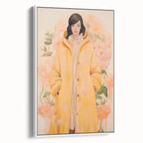 Maximalist Wall Art - Elegant Floral Portrait for Bold Home Decor