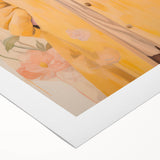 Maximalist Wall Art - Elegant Floral Portrait for Bold Home Decor