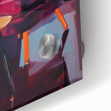 Maximalist Wall Art – Stylish Interior Scene with Chair and Wine Glass