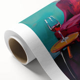 Maximalist Wall Art – Stylish Interior Scene with Chair and Wine Glass