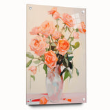 Maximalist Wall Art – Vibrant Rose Bouquet in a Soft Impressionist Style