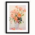 Maximalist Wall Art – Vibrant Rose Bouquet in a Soft Impressionist Style