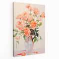 Maximalist Wall Art – Vibrant Rose Bouquet in a Soft Impressionist Style