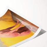 Maximalist Wall Art – Regal Dog Portrait Against Vibrant Sky and Landscape