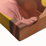 Maximalist Wall Art – Regal Dog Portrait Against Vibrant Sky and Landscape