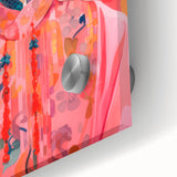 Maximalist Wall Art – Bold Portrait of Woman in Floral-Patterned Attire