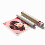 Maximalist Wall Art – Bold Portrait of Woman in Floral-Patterned Attire