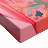 Maximalist Wall Art – Bold Portrait of Woman in Floral-Patterned Attire