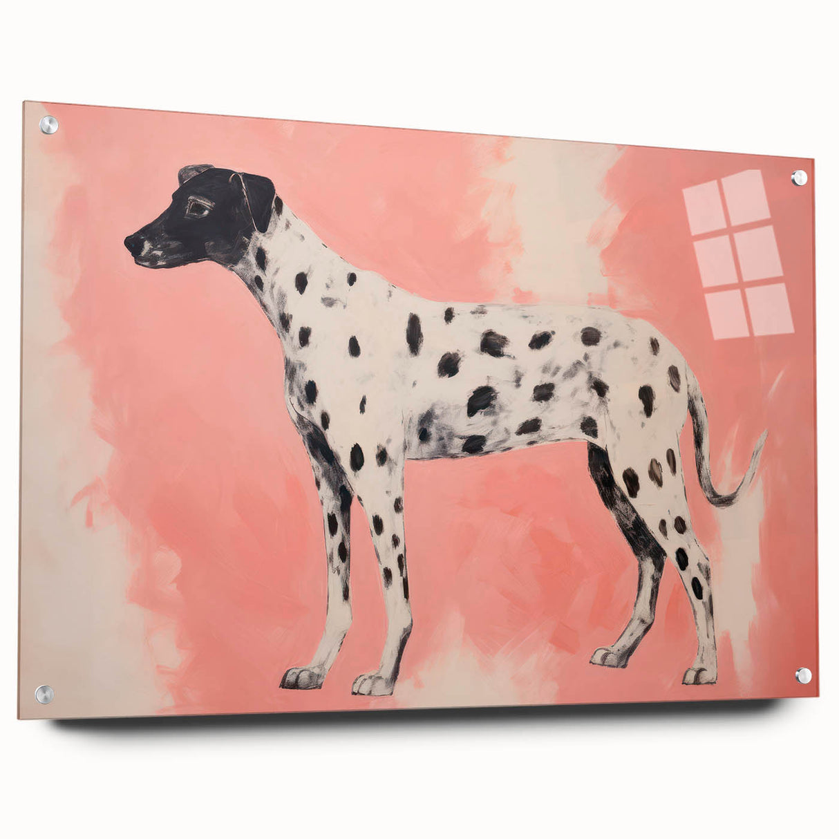 Maximalist Wall Art – Eclectic Decor with Bold Dog Silhouette