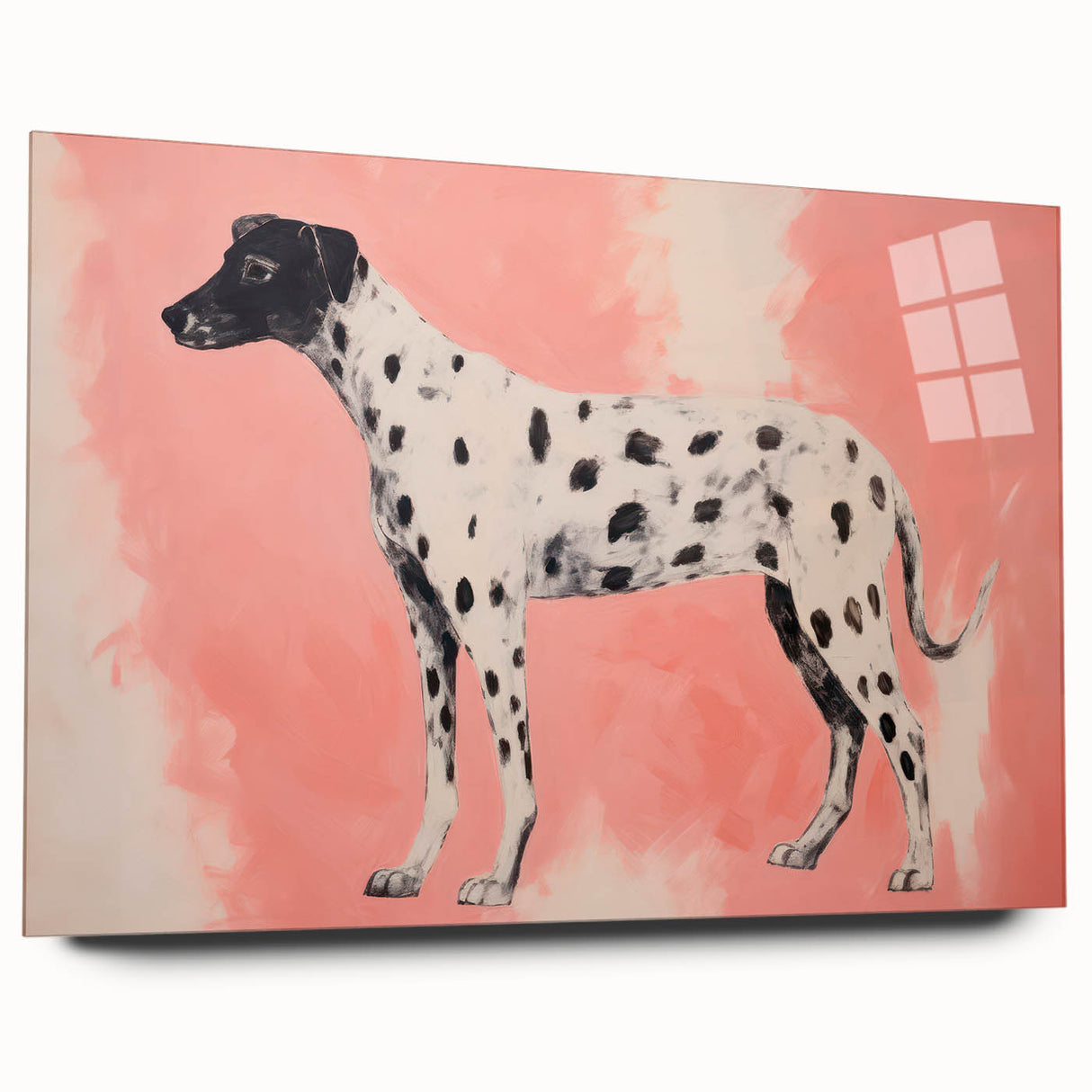 Maximalist Wall Art – Eclectic Decor with Bold Dog Silhouette
