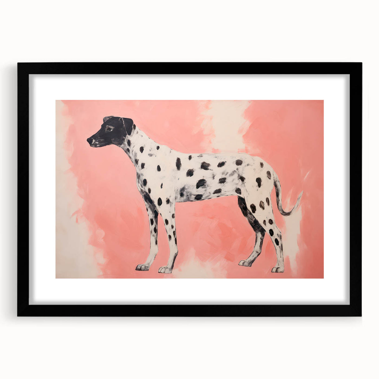 Maximalist Wall Art – Eclectic Decor with Bold Dog Silhouette