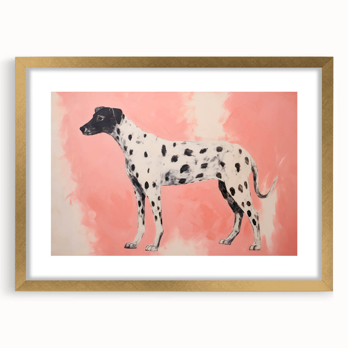 Maximalist Wall Art – Eclectic Decor with Bold Dog Silhouette