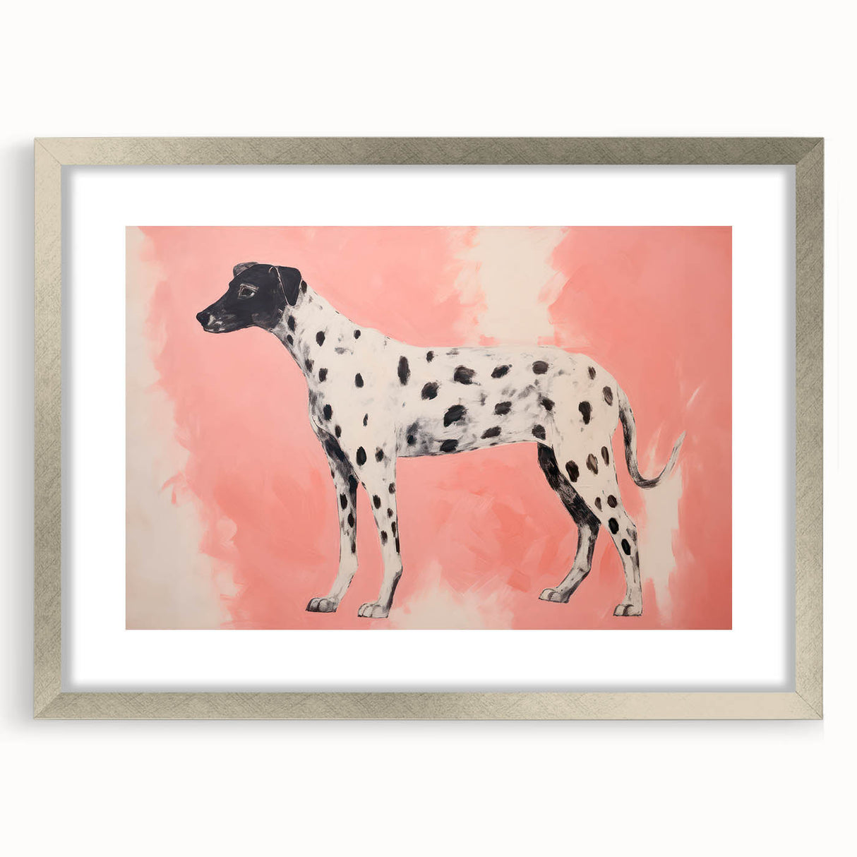 Maximalist Wall Art – Eclectic Decor with Bold Dog Silhouette