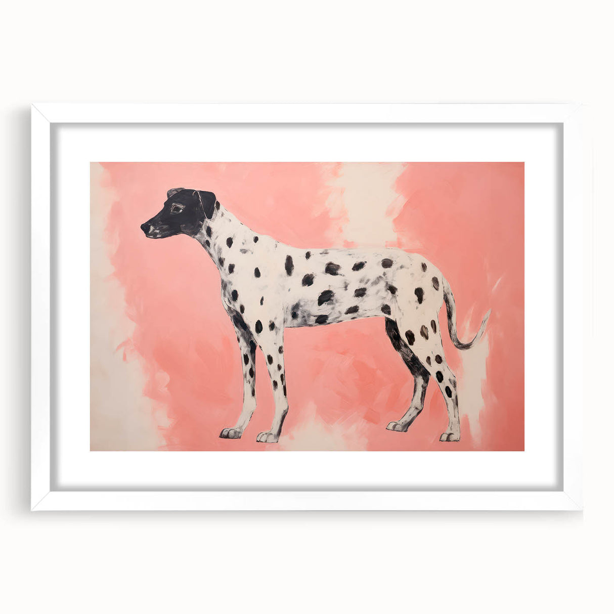 Maximalist Wall Art – Eclectic Decor with Bold Dog Silhouette