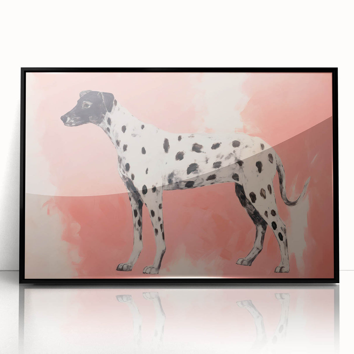 Maximalist Wall Art – Eclectic Decor with Bold Dog Silhouette