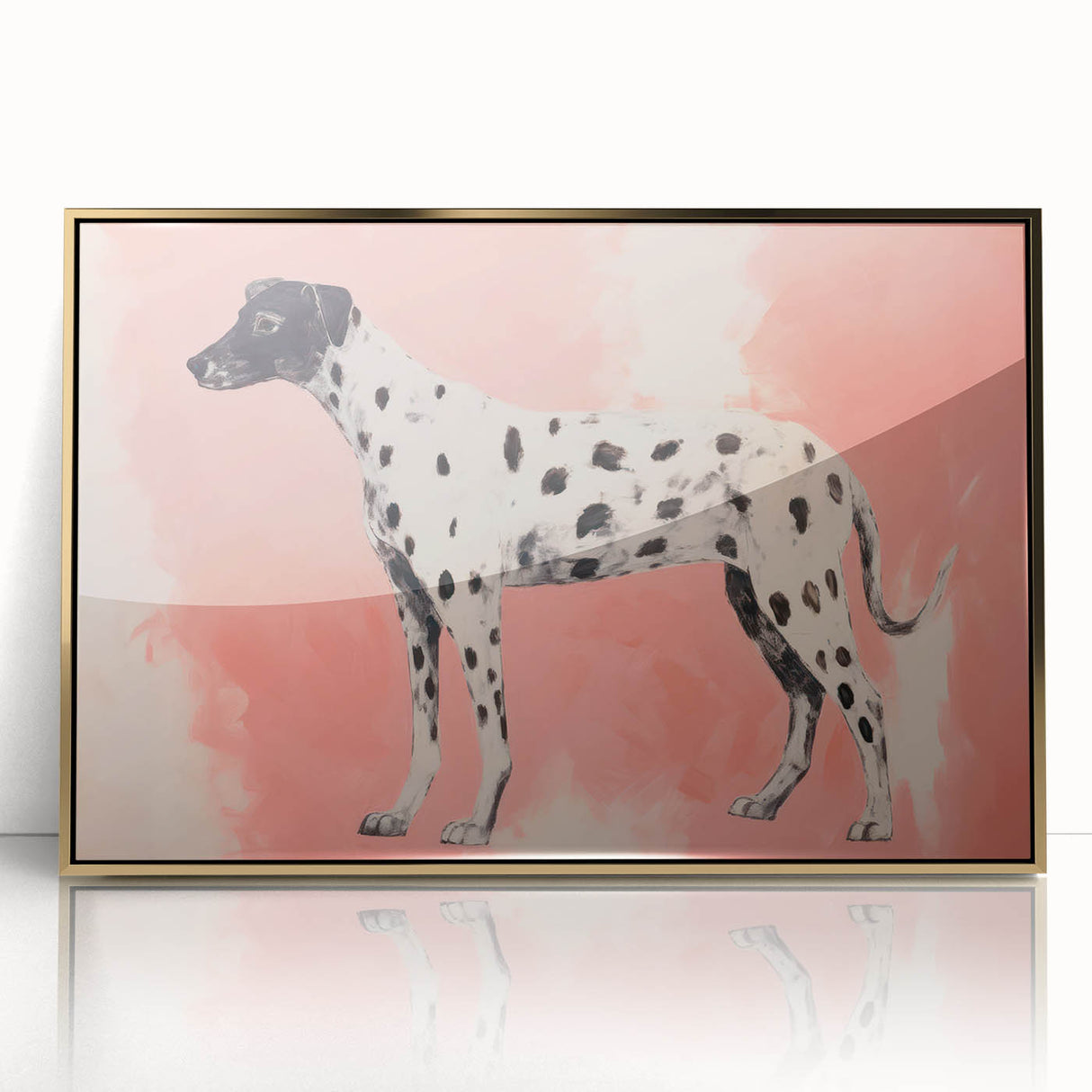 Maximalist Wall Art – Eclectic Decor with Bold Dog Silhouette