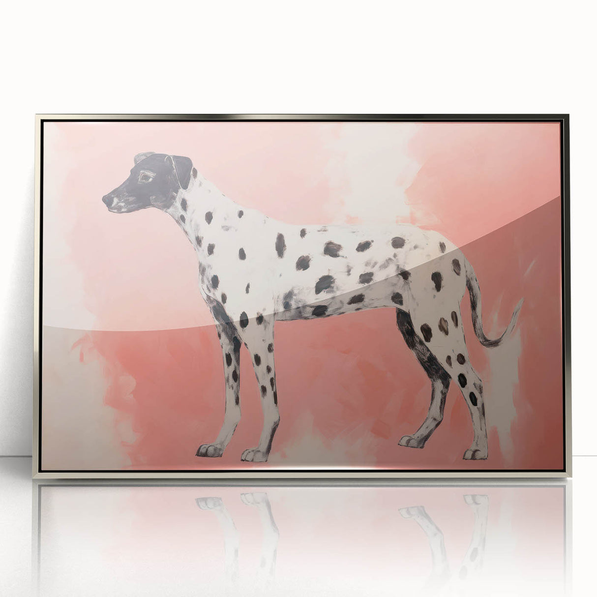 Maximalist Wall Art – Eclectic Decor with Bold Dog Silhouette
