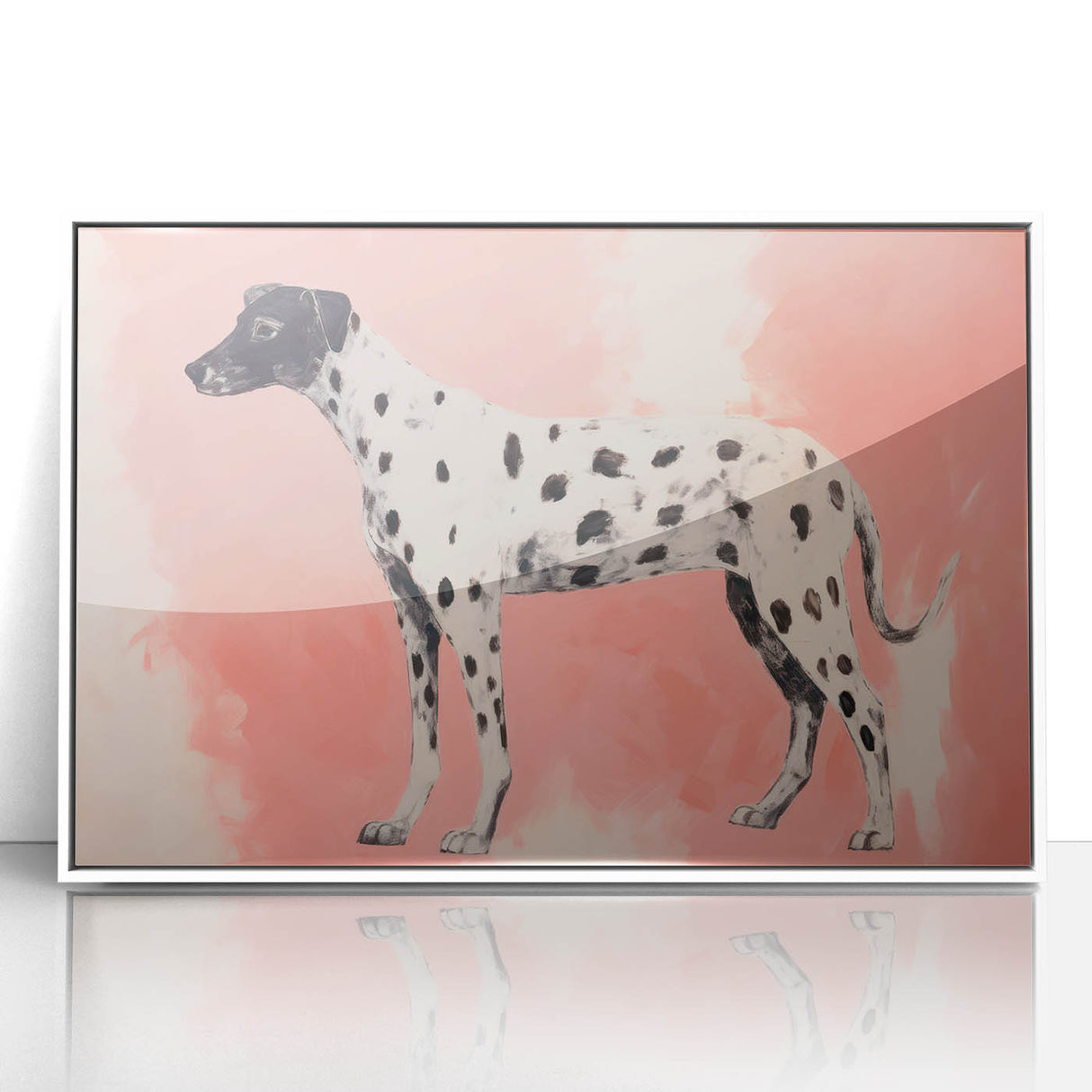 Maximalist Wall Art – Eclectic Decor with Bold Dog Silhouette