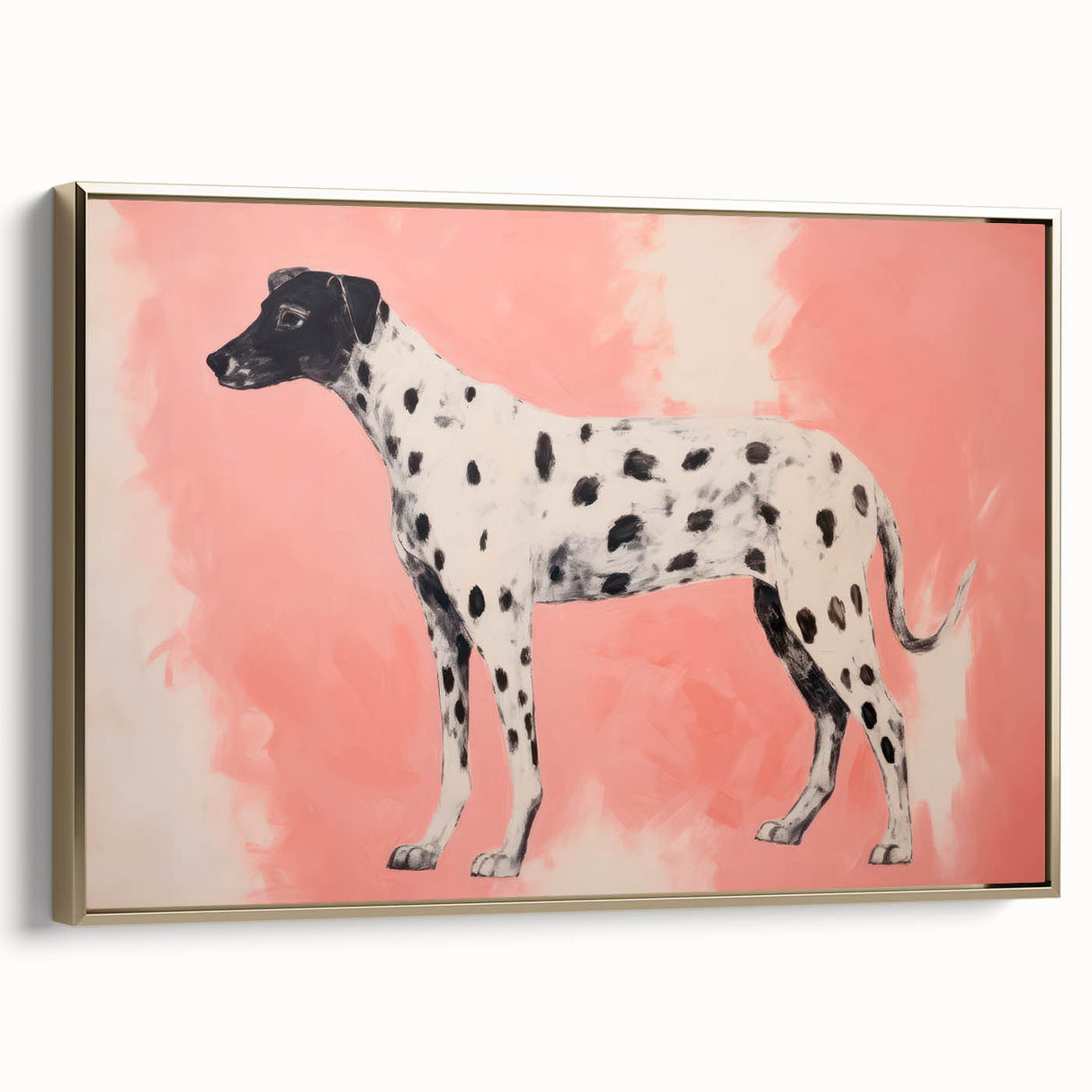 Maximalist Wall Art – Eclectic Decor with Bold Dog Silhouette