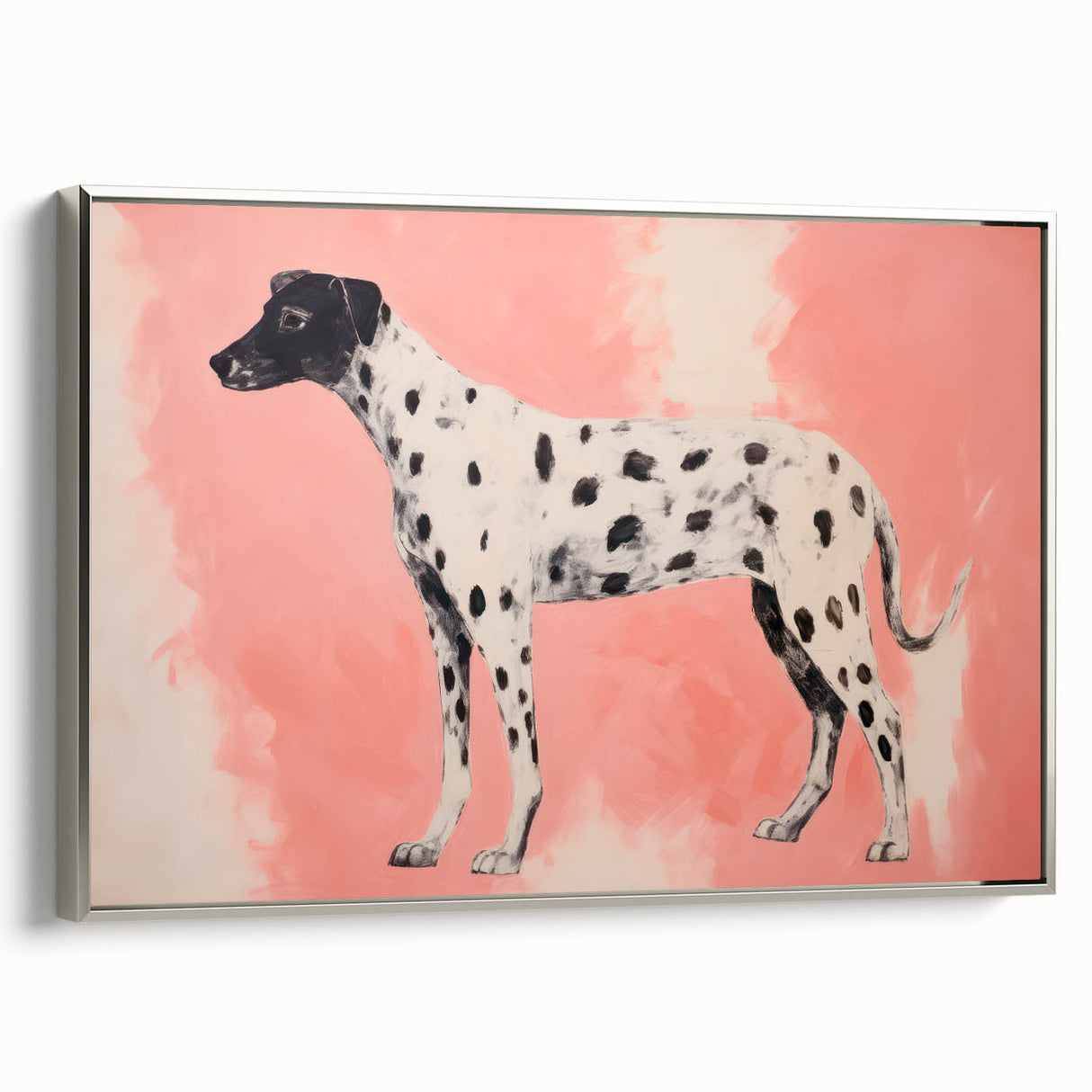 Maximalist Wall Art – Eclectic Decor with Bold Dog Silhouette
