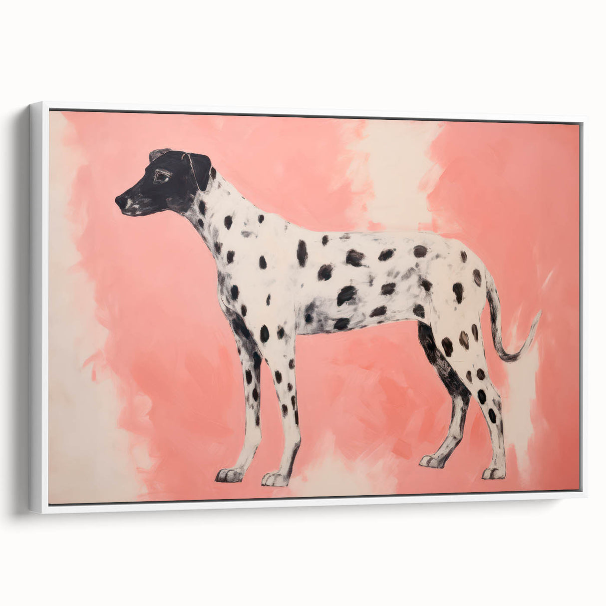 Maximalist Wall Art – Eclectic Decor with Bold Dog Silhouette