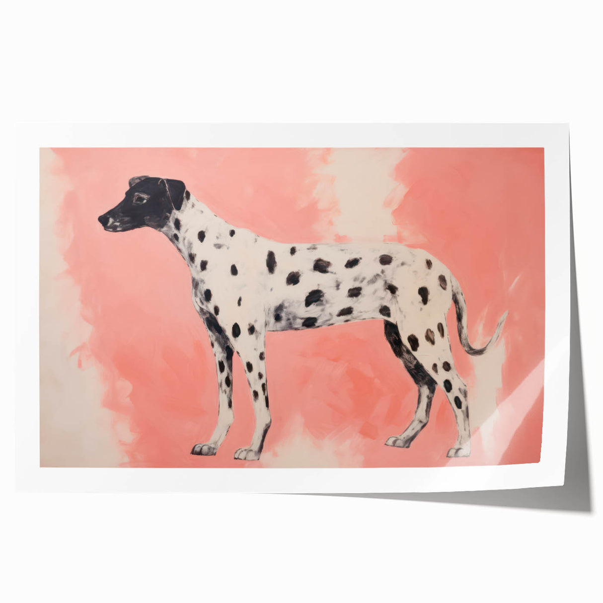 Maximalist Wall Art – Eclectic Decor with Bold Dog Silhouette