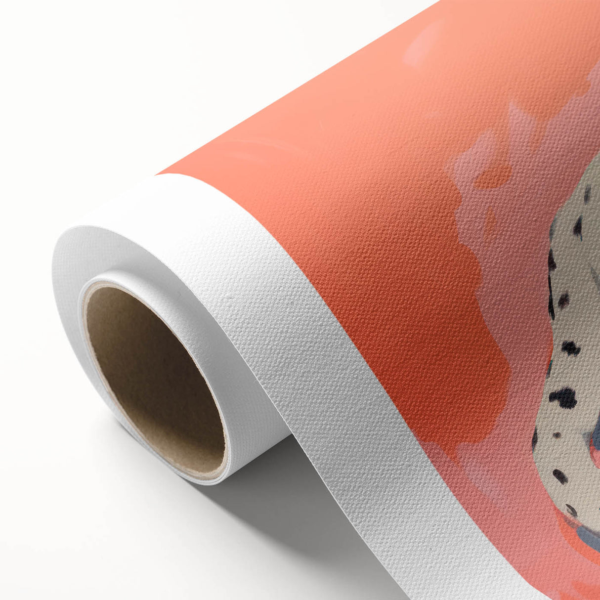 Maximalist Wall Art – Bold Decor Featuring a Leopard on Coral Pink