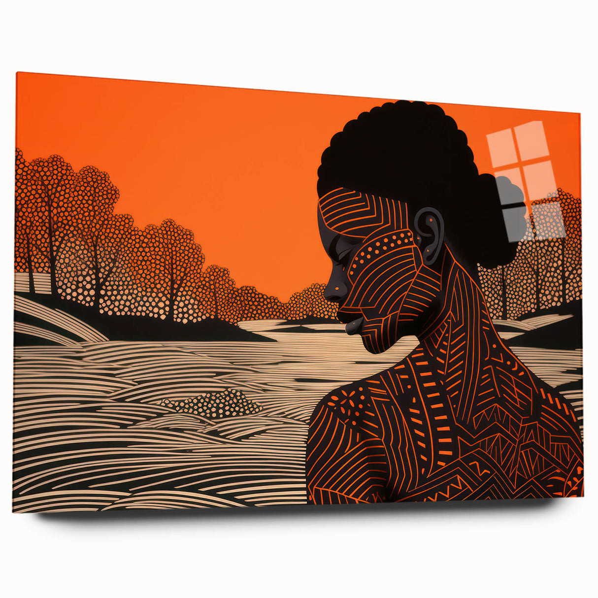 Maximalist Wall Art – Bold Decor Featuring Afrocentric Silhouette