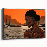 Maximalist Wall Art – Bold Decor Featuring Afrocentric Silhouette