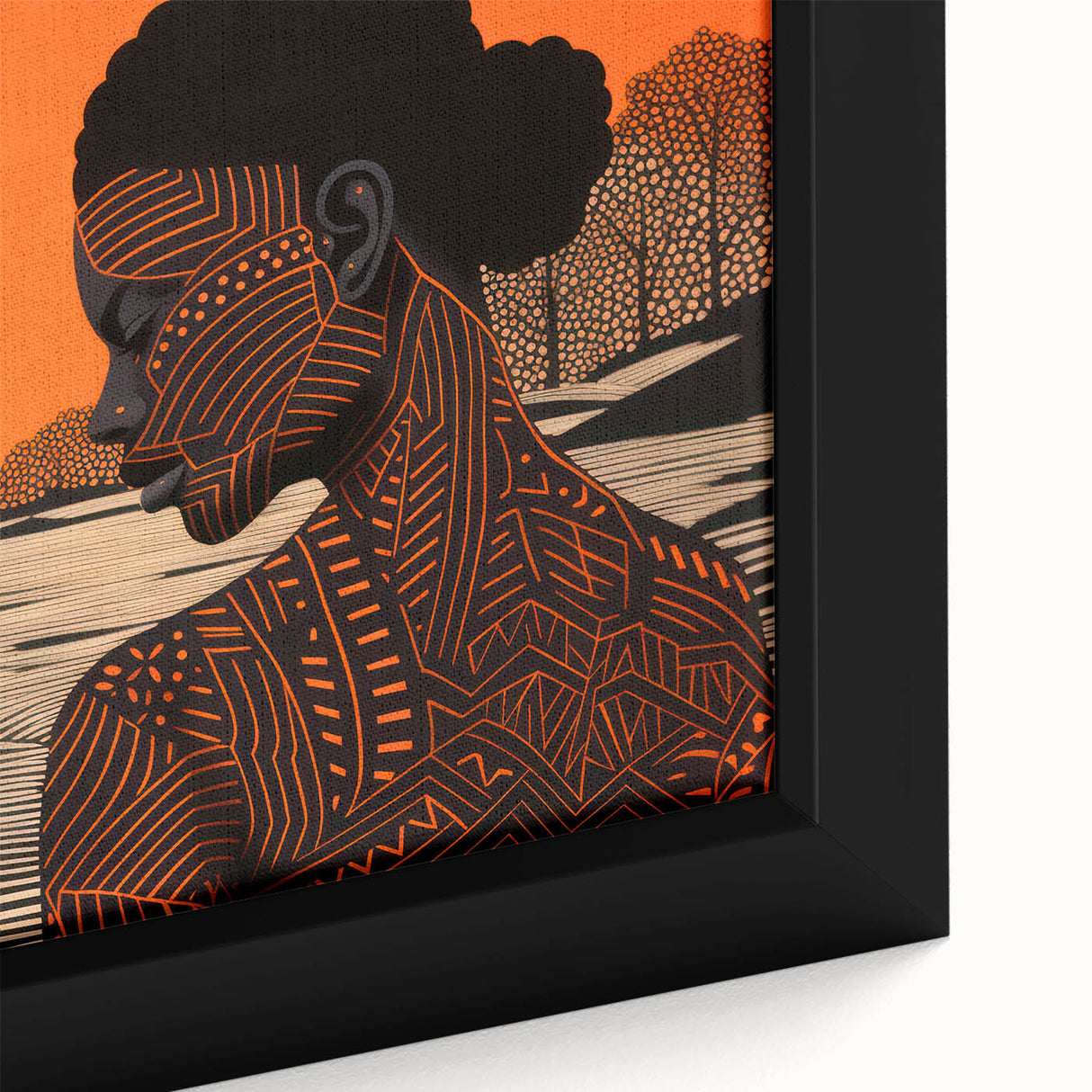 Maximalist Wall Art – Bold Decor Featuring Afrocentric Silhouette