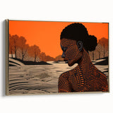 Maximalist Wall Art – Bold Decor Featuring Afrocentric Silhouette