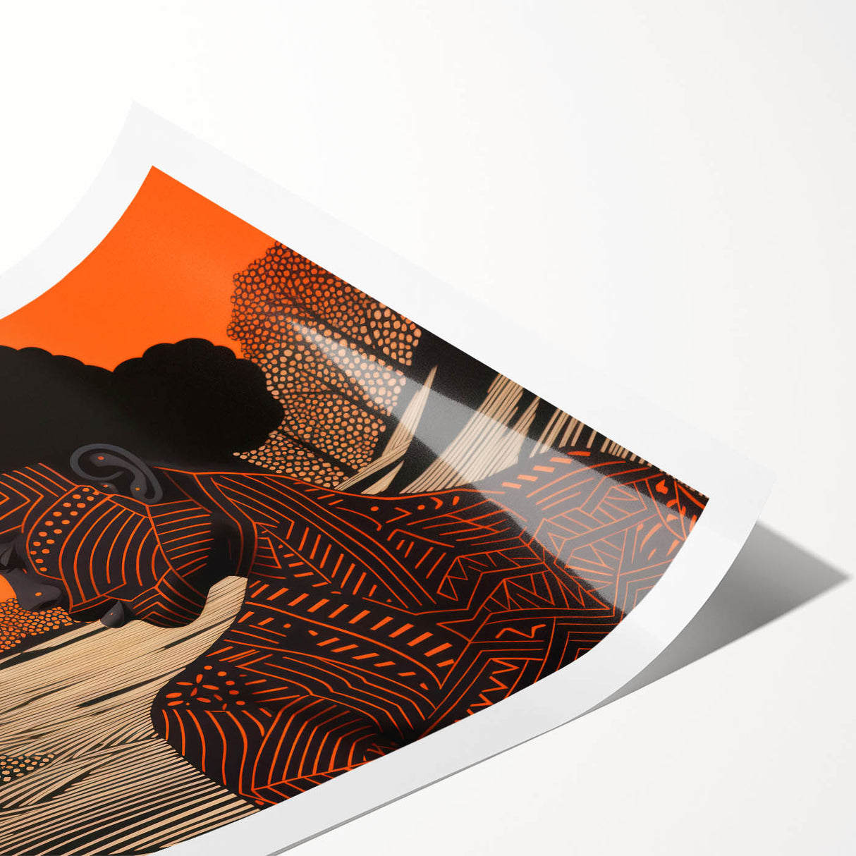 Maximalist Wall Art – Bold Decor Featuring Afrocentric Silhouette