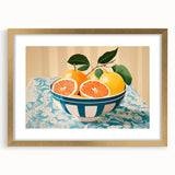 Maximalist Wall Art – Vibrant Still Life with Grapefruits and Bold Colors
