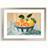 Maximalist Wall Art – Vibrant Still Life with Grapefruits and Bold Colors