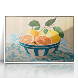 Maximalist Wall Art – Vibrant Still Life with Grapefruits and Bold Colors