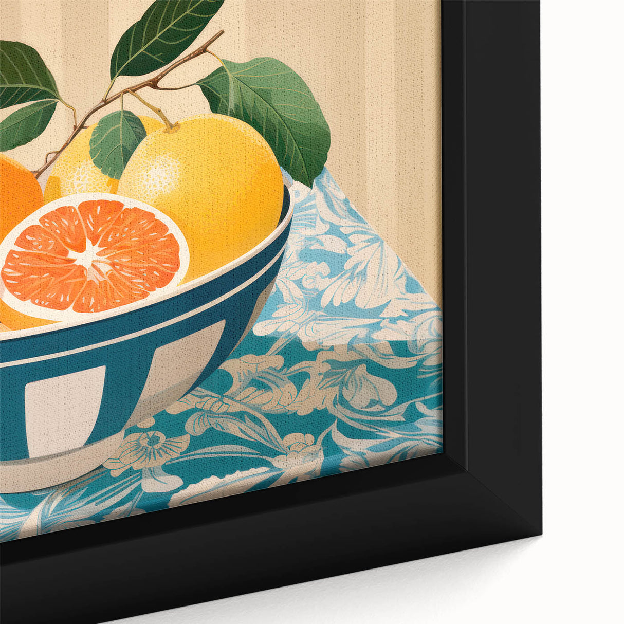 Maximalist Wall Art – Vibrant Still Life with Grapefruits and Bold Colors