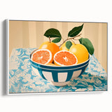 Maximalist Wall Art – Vibrant Still Life with Grapefruits and Bold Colors