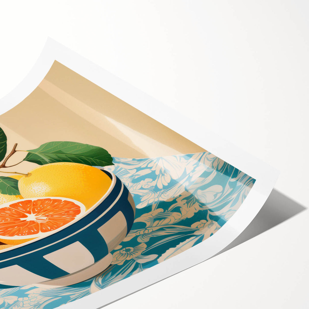 Maximalist Wall Art – Vibrant Still Life with Grapefruits and Bold Colors