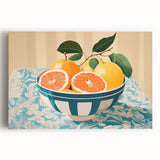 Maximalist Wall Art – Vibrant Still Life with Grapefruits and Bold Colors