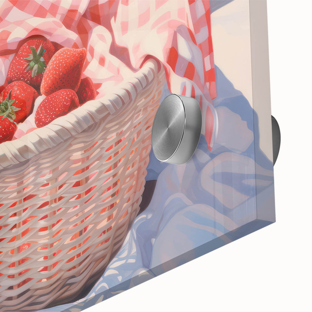 Maximalist Wall Art – Vibrant Decor Featuring Strawberries by the Sea