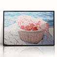 Maximalist Wall Art – Vibrant Decor Featuring Strawberries by the Sea