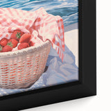 Maximalist Wall Art – Vibrant Decor Featuring Strawberries by the Sea