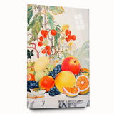 Maximalist Wall Art – Bold and Vibrant Fruit Composition for Home Decor